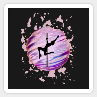 Pole Dancer In The Pink Sphere Magnet